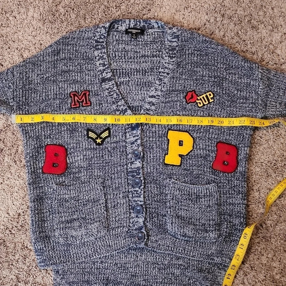 Freshman 1996 Button Up Sweater Small High School Jacket Look Back Shirttail - Picture 13 of 14